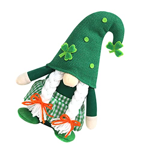 Amosfun Puppe bücherregal Dekoration buchregal Dekoration Bed Decoration Cute Decoration Muttertag süß Zwerge Plüsch st. Patricks Day Dekorationen st. Patrick's Day GNOME Dekoration Sand von Amosfun