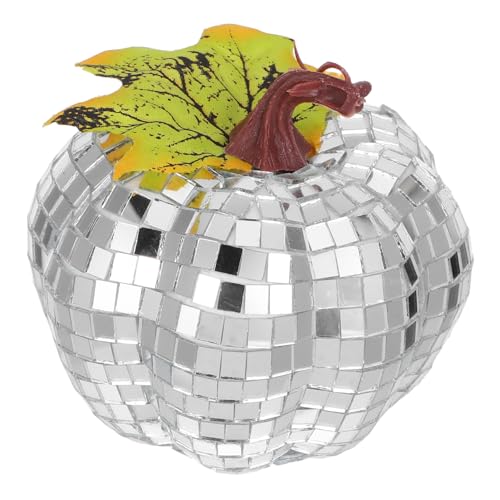 Amosfun Reflektierender Kürbis für Halloween Erntedankfest und Jahre Partydekoration Stilvolles Wohnaccessoire für Hochzeiten und Tischmittelstücke von Amosfun