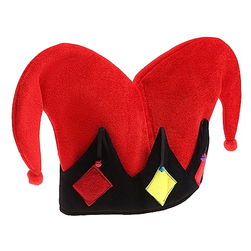 Amosfun Roter Cosplay Clownhut abgewinkelt Plüsch Performance Cap Leicht Atmungsaktiv Dekorativ Kopf Zubehör für Bühnenspiele Musicals und Karnevalspartys Amosfun Roter Cosplay Clownhut abgewinkelt Plüsch Performance Cap Leicht Atmungsaktiv Dekorativ Kopf Zubehör für Bühnenspiele Musicals und Karnevalspartys von Amosfun