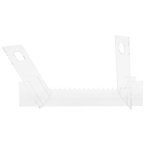 Amosfun Schallplattenhalter Albumhalter Stabiler Halter bücherregal dekoration wohnzimmer Fotoalbum Zähne Aufbewahrungshalter für Schallplatten Zeitschriftenständer Acryl Transparent von Amosfun