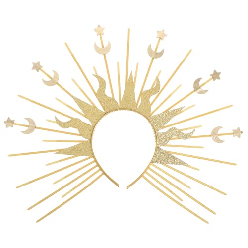Amosfun Goldene Sonnenkronen Stirnband Für Frauen Göttinnen-kopfschmuck Mit Stacheln Halterloses Stirnband Für Hochzeit Party Cosplay Amosfun Goldene Sonnenkronen Stirnband Für Frauen Göttinnen-kopfschmuck Mit Stacheln Halterloses Stirnband Für Hochzeit Party Cosplay von Amosfun