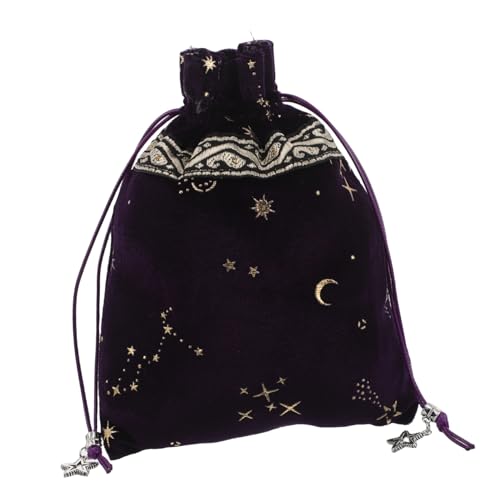 Amosfun Star Samtbeutel Beutel zur Hochzeit Sachet-Beutel Tarot-Runentasche Mini-Taschen mit Kordelzug Süßigkeitenbeutel für Partybevorzugungen tragbare Samttasche Flanell Violett Amosfun Star Samtbeutel Beutel zur Hochzeit Sachet-Beutel Tarot-Runentasche Mini-Taschen mit Kordelzug Süßigkeitenbeutel für Partybevorzugungen tragbare Samttasche Flanell Violett von Amosfun