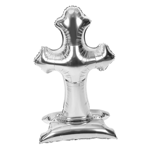 Amosfun Tauf-eucharistie-ballons Religiöser Folienballon Seifenblasenmaschine Weihnachtsgedächtnisballons Ballonkreuz Beerdigungsballons Füller Für Ballonpumpen Düse Silver Aluminiumfolie Amosfun Tauf-eucharistie-ballons Religiöser Folienballon Seifenblasenmaschine Weihnachtsgedächtnisballons Ballonkreuz Beerdigungsballons Füller Für Ballonpumpen Düse Silver Aluminiumfolie von Amosfun