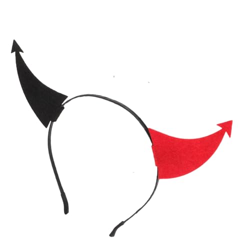 Amosfun Teufelshörner Haarreif Rot Schwarz Halloween Kopfschmuck mit Tierhörnern Verstellbares Stirnband für Damen Karneval Party Cosplay Langlebiges Material Bequemes Tragegefühl Amosfun Teufelshörner Haarreif Rot Schwarz Halloween Kopfschmuck mit Tierhörnern Verstellbares Stirnband für Damen Karneval Party Cosplay Langlebiges Material Bequemes Tragegefühl von Amosfun