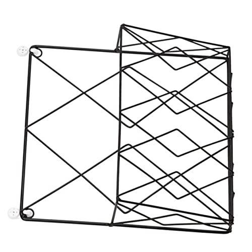 Amosfun Wandmontierter Bücherhalter aus Schwarzer Zeitschriftenständer für Wohnzimmer und Büro Aufbewahrungslösung für Bücher Fotos und Kleine Kunstwerke Amosfun Wandmontierter Bücherhalter aus Schwarzer Zeitschriftenständer für Wohnzimmer und Büro Aufbewahrungslösung für Bücher Fotos und Kleine Kunstwerke von Amosfun