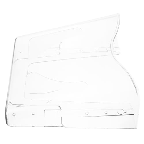 Amosfun Wandmontierter Katalogständer aus Transparenter Dokumentenhalter für Zuhause und Büro Eleganter V Förmiger Zeitschriftenorganizer für Effiziente Raumnutzung von Amosfun