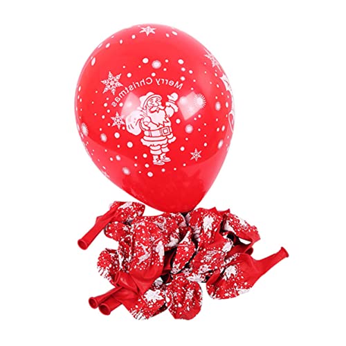 Amosfun Weihnachtslatexballons Exquisite Cartoon Weihnachtsmann Druckballons Für Festliche Dekoration Und Partys Rot Amosfun Weihnachtslatexballons Exquisite Cartoon Weihnachtsmann Druckballons Für Festliche Dekoration Und Partys Rot von Amosfun