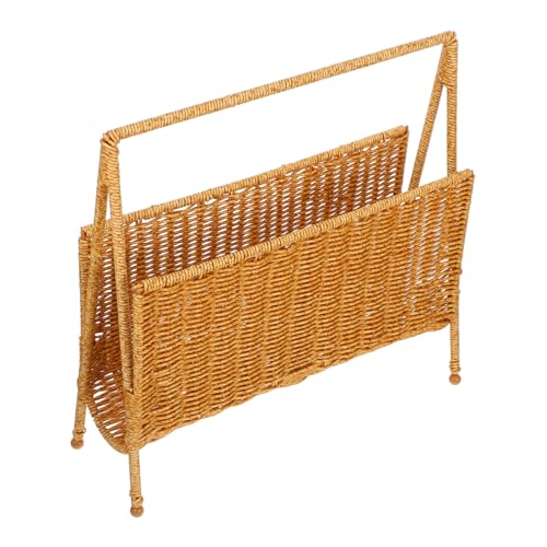 Amosfun Wickelkorb aus Geflochtenem Material Multifunktionaler Aufbewahrungskorb für Magazine und Dekorativer Organizer für Zuhause Leicht und Natürliche Amosfun Wickelkorb aus Geflochtenem Material Multifunktionaler Aufbewahrungskorb für Magazine und Dekorativer Organizer für Zuhause Leicht und Natürliche von Amosfun