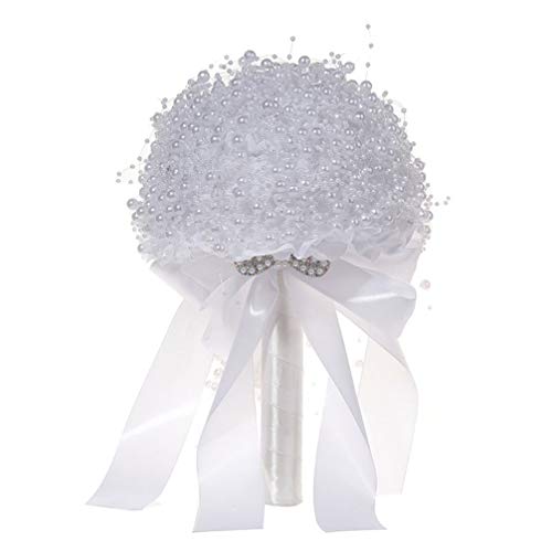 Hochzeitsstrauß Strass Perlenstrauß Künstliche Handstrauß Bundle Braut Hochzeit Valentinstag Vorschlagen Foto Prop Hochzeitsstrauß Strass Perlenstrauß Künstliche Handstrauß Bundle Braut Hochzeit Valentinstag Vorschlagen Foto Prop von Amosfun