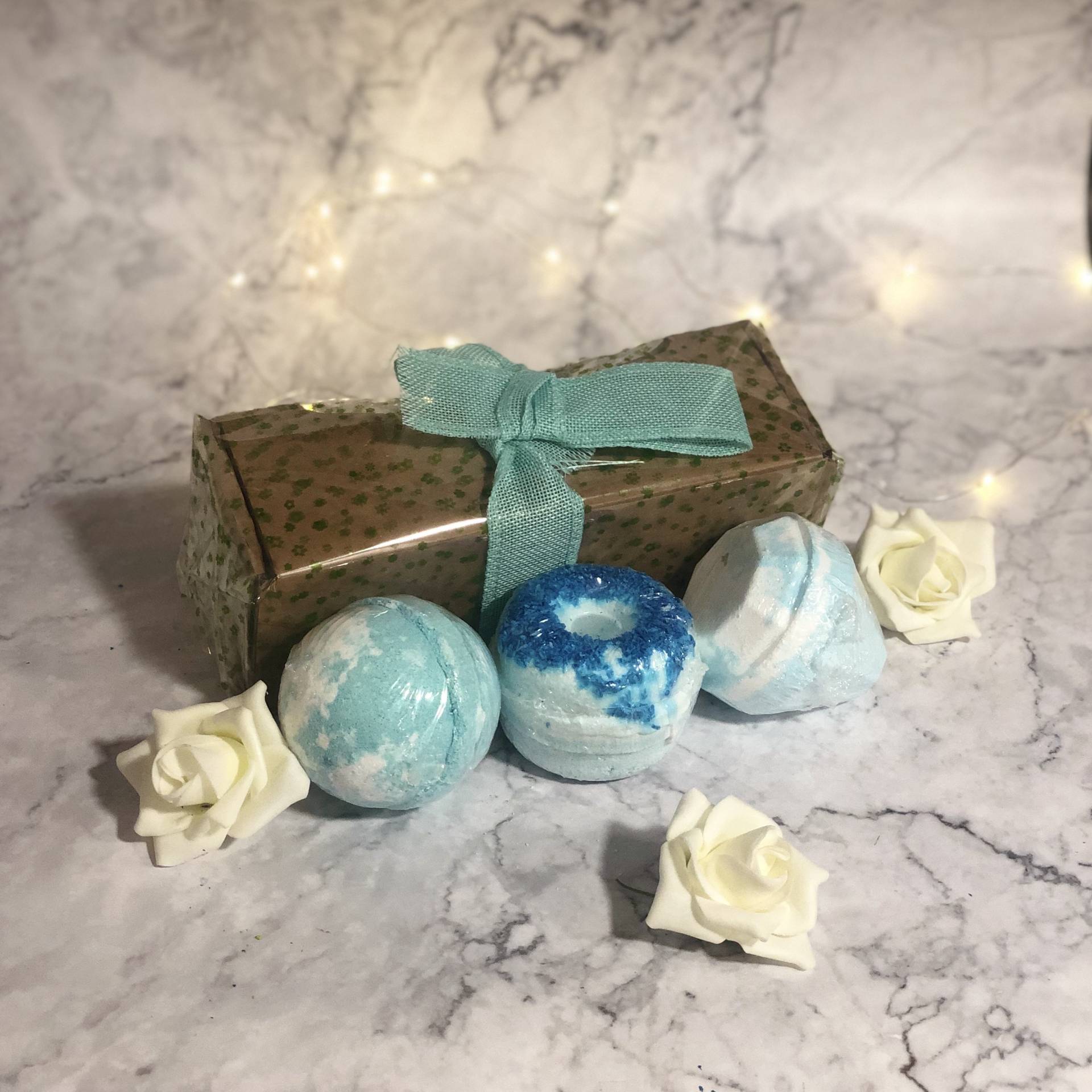 Badebomben - 3Er Set Assorted Gift Pack Blaues Für Ihn von Amouratherapy