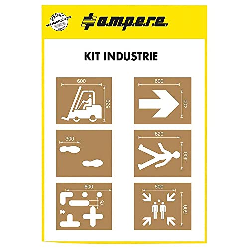 Ampere | Schablonenset | Industrie | 6 Schablonen | Karton Ampere | Schablonenset | Industrie | 6 Schablonen | Karton von Ampere