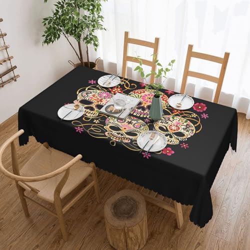 Amrole Rechteckige Tischdecke, Picknick-Tischdecke für Outdoor, Camping, Bankett, Party, Tag der Toten, Totenkopf Amrole Rechteckige Tischdecke, Picknick-Tischdecke für Outdoor, Camping, Bankett, Party, Tag der Toten, Totenkopf von Amrole