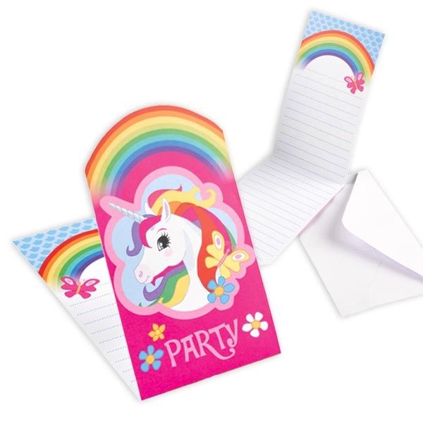 Einhorn Einladungen, 8er Pck Einhorn Einladungen, 8er Pck von Amscan Europe GmbH