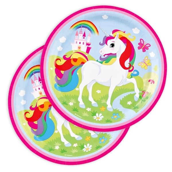 Einhorn Partyteller, 8er, 22,9cm Einhorn Partyteller, 8er, 22,9cm von Amscan Europe GmbH