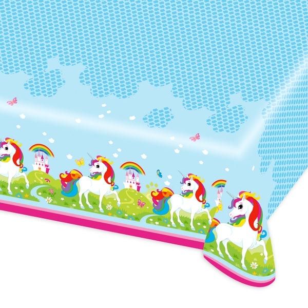 Einhorn Tischdecke mit traumhaft schönem Regenbogenbild 1,2×1,8 m Einhorn Tischdecke mit traumhaft schönem Regenbogenbild 1,2×1,8 m von Amscan Europe GmbH
