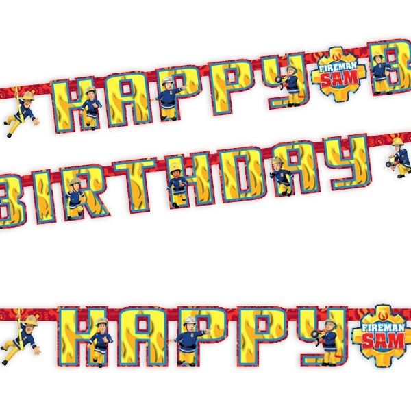 Feuerwehrmann Sam Birthday-Kette 1,8 m, für Kinder-Feuerwehrparty Feuerwehrmann Sam Birthday-Kette 1,8 m, für Kinder-Feuerwehrparty von Amscan Europe GmbH