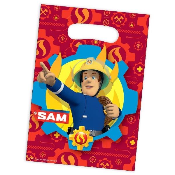 Feuerwehrmann Sam Tütchen für Kinder, 8 Geschenktütchen im Set von Amscan Europe GmbH