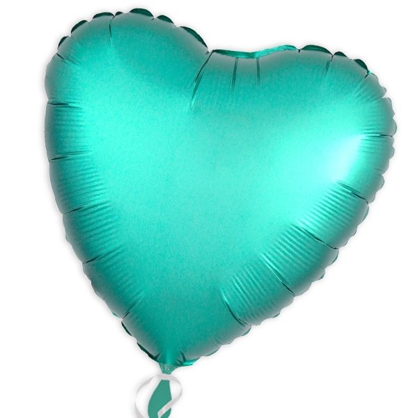 Folienballon als Herz Jadegrün 34 cm von Amscan Europe GmbH
