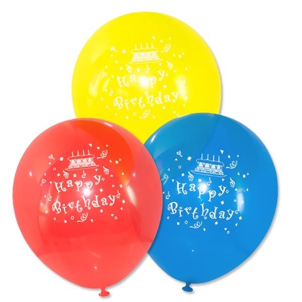 Happy Birthday Luftballons, 6er Pck, 22,8cm von Amscan Europe GmbH