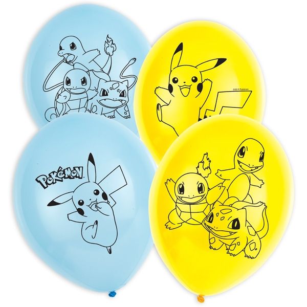 Luftballons "Pokemon", 6er, 27,5cm von Amscan Europe GmbH
