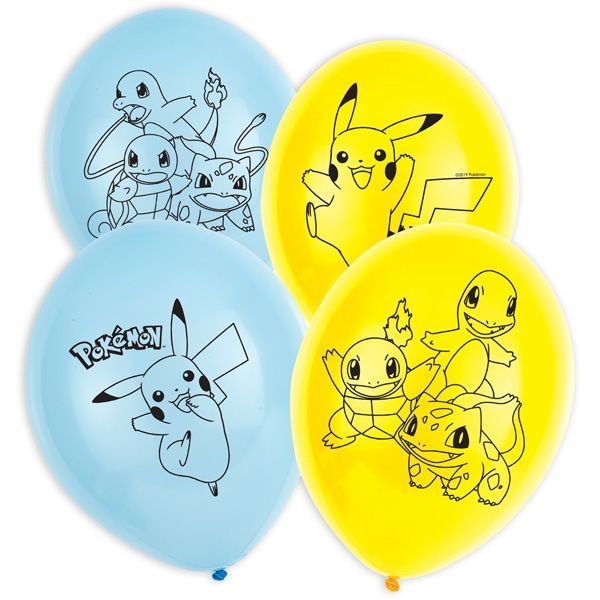 Luftballons "Pokemon", 6er, 27,5cm von Amscan Europe GmbH