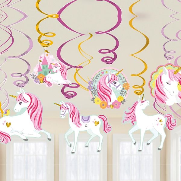 "Magisches Einhorn" Deko-Spiralen, 12 Stück "Magisches Einhorn" Deko-Spiralen, 12 Stück von Amscan Europe GmbH