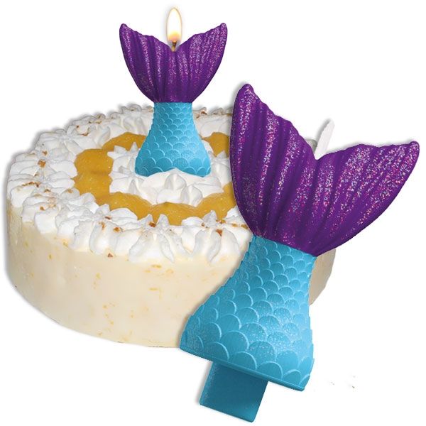 Meerjungfrau Flosse - Geburtstagskerze, 12cm, Glitzerkerze Meerjungfrau Flosse - Geburtstagskerze, 12cm, Glitzerkerze von Amscan Europe GmbH