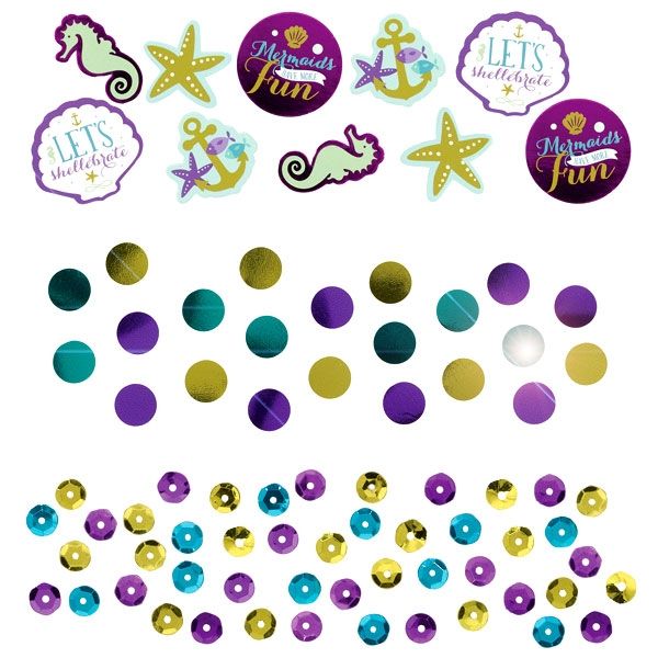 Meerjungfrau Konfetti, 14g, Streudeko, Metallic, glänzend, Party Deko Meerjungfrau Konfetti, 14g, Streudeko, Metallic, glänzend, Party Deko von Amscan Europe GmbH