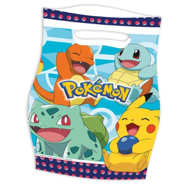 Mitgebseltütchen "Pokemon", 8er, 23cm x 16,5cm Mitgebseltütchen "Pokemon", 8er, 23cm x 16,5cm von Amscan Europe GmbH