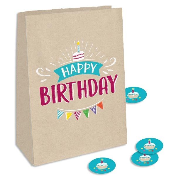 "My Happy Birthday" Geschenktüten 4 Stk, 15cm x 20,5cm "My Happy Birthday" Geschenktüten 4 Stk, 15cm x 20,5cm von Amscan Europe GmbH