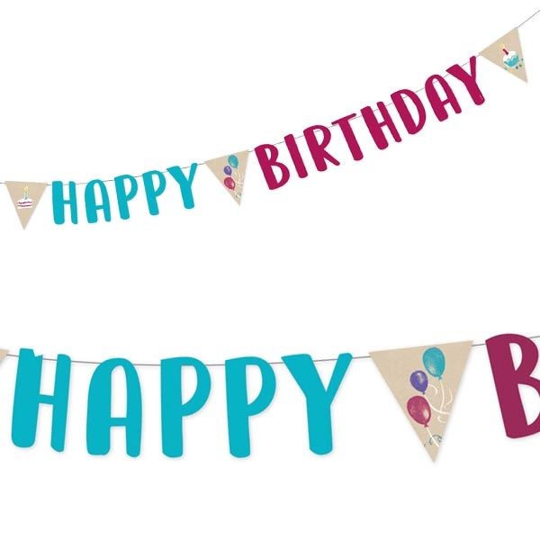 "My Happy Birthday" Partykette, 1,8m, Partygirlande "My Happy Birthday" Partykette, 1,8m, Partygirlande von Amscan Europe GmbH