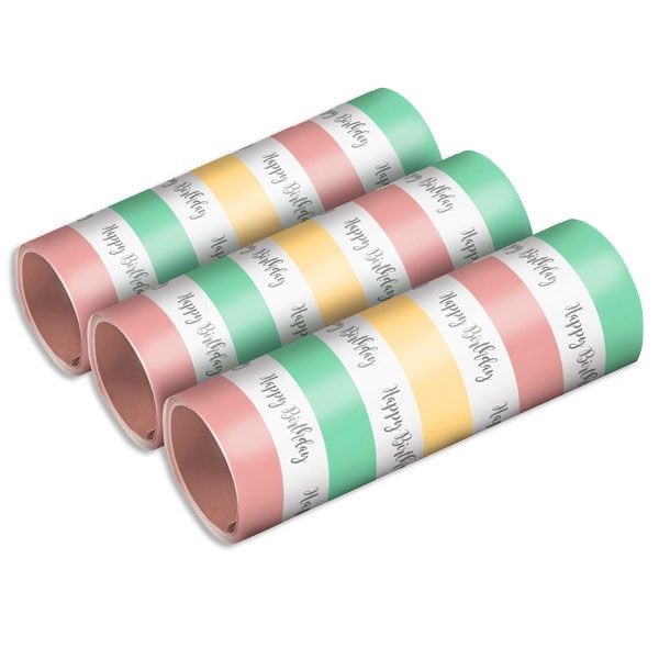 Pastell Luftschlangen, 3 Rollen, Happy Birthday, Pastellfarben Pastell Luftschlangen, 3 Rollen, Happy Birthday, Pastellfarben von Amscan Europe GmbH