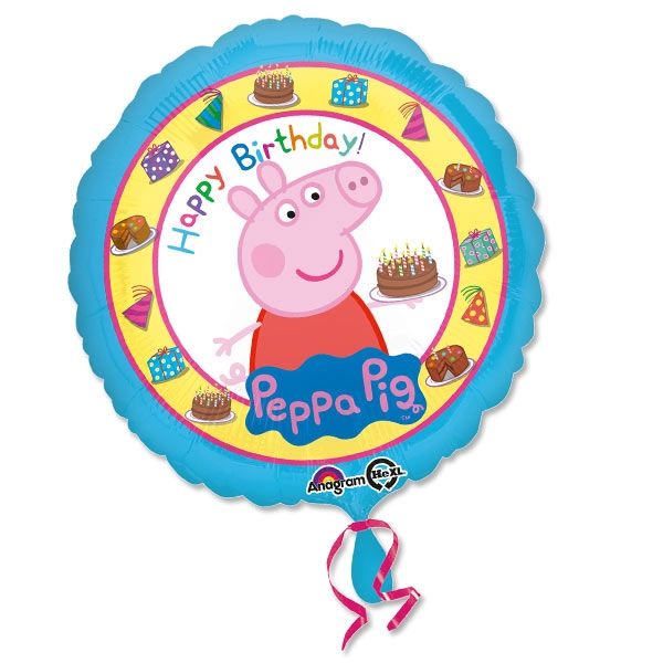 "Peppa Pig" Folieballon, 1 Stk, Ø 35cm von Amscan Europe GmbH