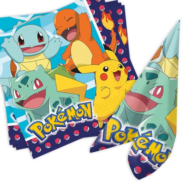 Pokemon Papierservietten, 16er, 33cm x 33cm Pokemon Papierservietten, 16er, 33cm x 33cm von Amscan Europe GmbH