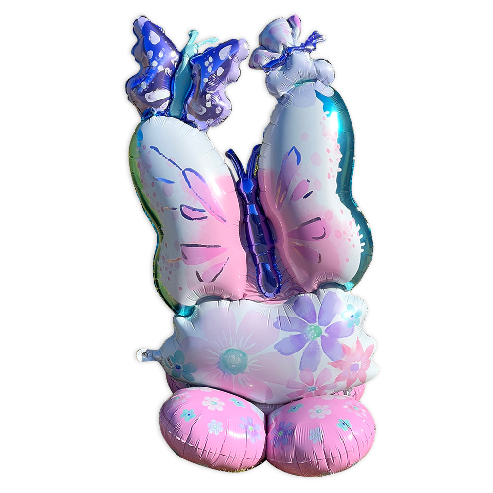 Riesiger Butterfly Folienballon, steht aufrecht, zur Luftbefüllung, 71cm x 111cm Riesiger Butterfly Folienballon, steht aufrecht, zur Luftbefüllung, 71cm x 111cm von Amscan Europe GmbH