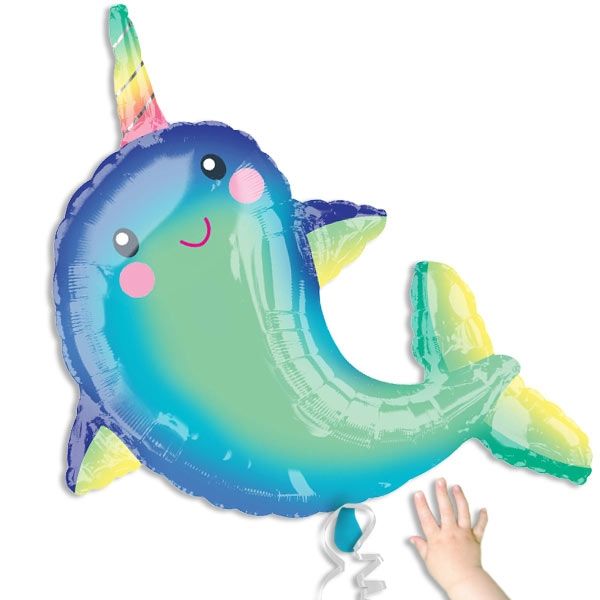 Süßer Narwal, XL Folieballon, 73cm x 99cm Süßer Narwal, XL Folieballon, 73cm x 99cm von Amscan Europe GmbH