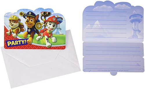 Amscan 999138 Gefaltet Einladungen, Design: Paw Patrol Amscan 999138 Gefaltet Einladungen, Design: Paw Patrol von amscan