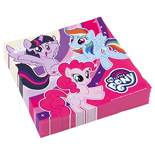 Amscan 9902510 - Servietten My Little Pony, 20 Stück, 33 x 33 cm, Geburtstag, Mottoparty, Lila Amscan 9902510 - Servietten My Little Pony, 20 Stück, 33 x 33 cm, Geburtstag, Mottoparty, Lila von amscan