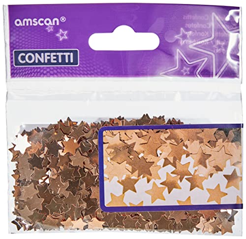 Amscan 9903473 - Konfetti Stardust, Folie, 14 g, roségold, Sterne, Streudeko, Tischdekoration, Geburtstag, Karneval Amscan 9903473 - Konfetti Stardust, Folie, 14 g, roségold, Sterne, Streudeko, Tischdekoration, Geburtstag, Karneval von amscan