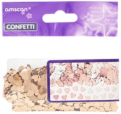 Amscan 9903474 - Konfetti Herzen, 14 g, Roségold, Streudeko, Tischdekoration, Geburtstag, Hochzeit Amscan 9903474 - Konfetti Herzen, 14 g, Roségold, Streudeko, Tischdekoration, Geburtstag, Hochzeit von amscan