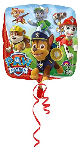 Amscan 3017901 - Standard Folienballon Paw Patrol, Druchmesser circa 43 cm, Heliumballon, Geburtstag, Dekoration von amscan