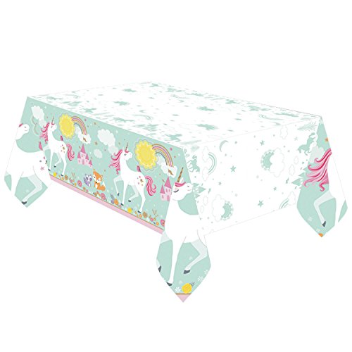 Magical Unicorn Plastic Tablecover 1.37m x 2.60m von amscan