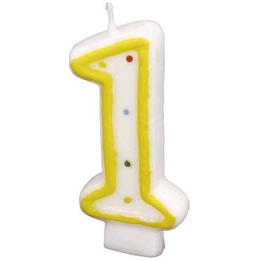 5 x amscan Geburtstagskerze Zahl 1. 5 x amscan Geburtstagskerze Zahl 1. von Amscan