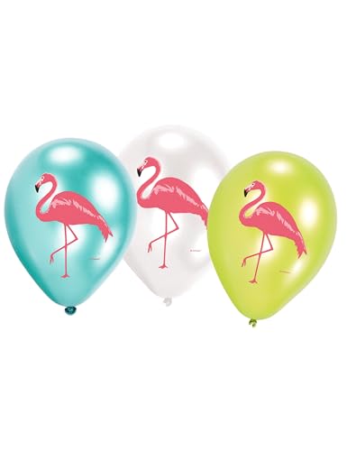 Amscan 9903333 - 6 Latexballoons Flamingo Paradise 27,5 cm / 11", Luftballons von amscan