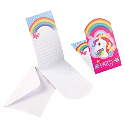 Unicorn Folded Invitations (8 pk) Unicorn Folded Invitations (8 pk) von amscan