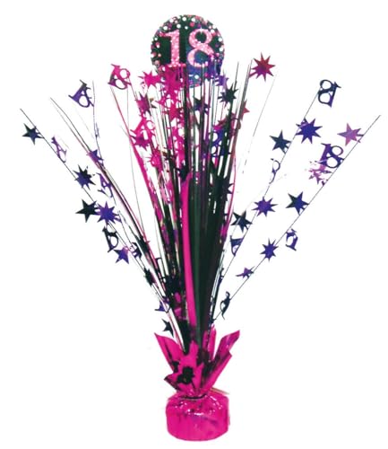 Amscan 9900575 - Tischdekoration 18 Sparkling Celebration - Pink Folie / Papier 45,7 cm, Geburtstag von amscan