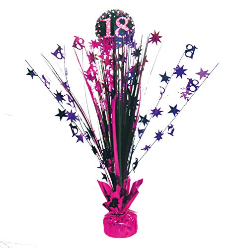 Amscan 9900575 - Tischdekoration 18 Sparkling Celebration - Pink Folie / Papier 45,7 cm, Geburtstag von amscan