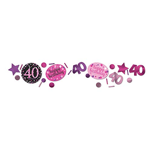 Amscan 9900602 - Konfetti 40 Sparkling Celebration, Folie/Papier, 34 g, Streudeko, Tischdekoration, Geburtstag, Happy Birthday von amscan