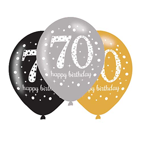 BALLOON pk6 27cm Sparkling 70 BALLOON pk6 27cm Sparkling 70 von amscan