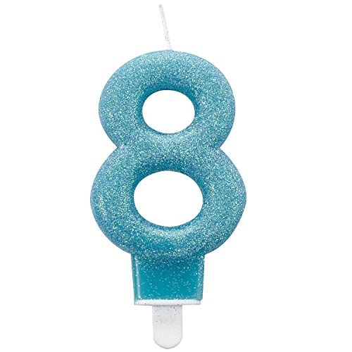 Candle num. 8 Glitter Candle num. 8 Glitter von amscan